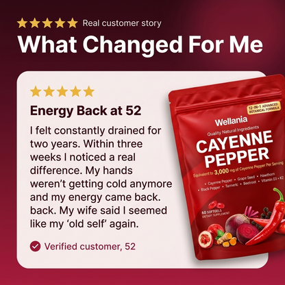 Wellania™ Cayenne Pepper 12-in-1 Softgels | 60 Count