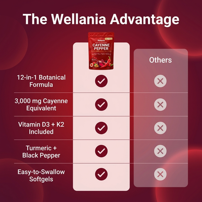 Wellania™ Cayenne Pepper 12-in-1 Softgels | 60 Count